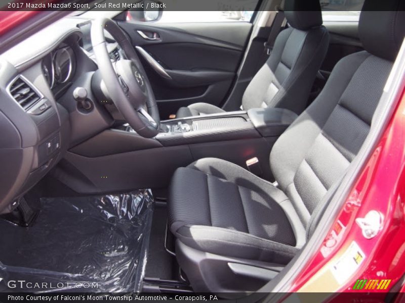 Soul Red Metallic / Black 2017 Mazda Mazda6 Sport
