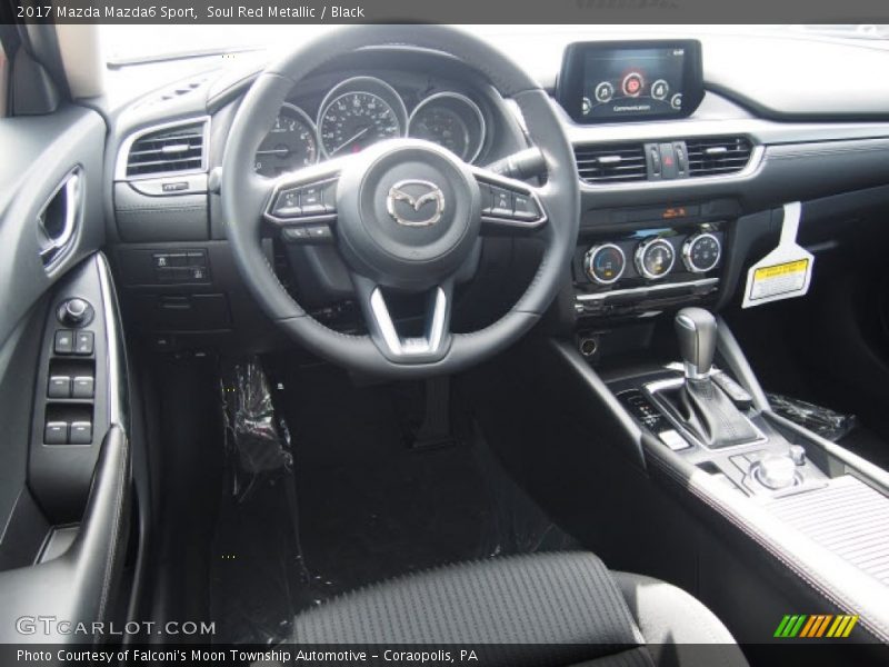 Soul Red Metallic / Black 2017 Mazda Mazda6 Sport