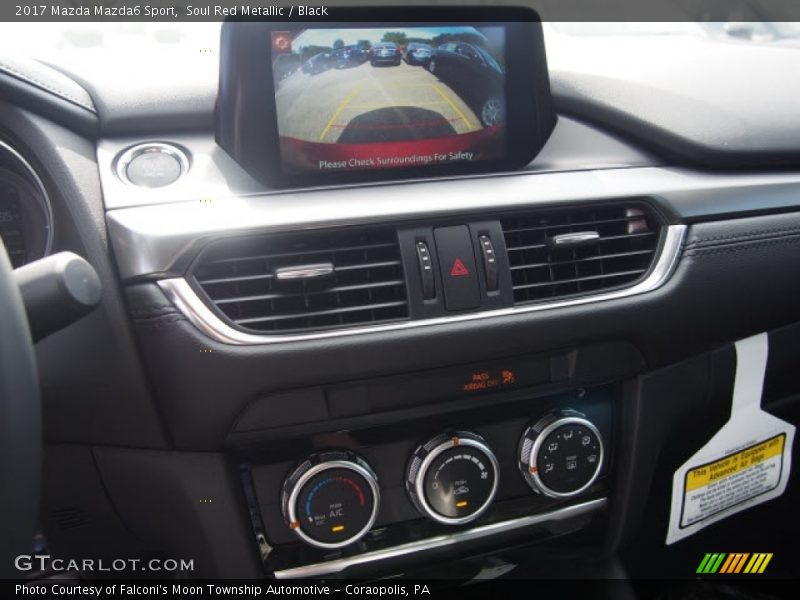 Soul Red Metallic / Black 2017 Mazda Mazda6 Sport
