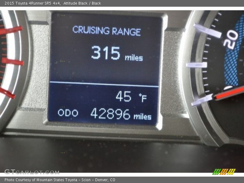 Attitude Black / Black 2015 Toyota 4Runner SR5 4x4