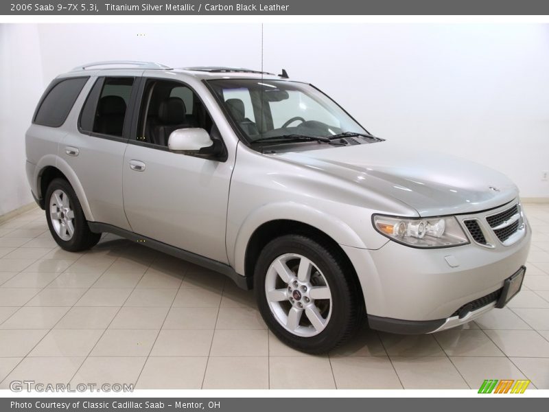 Titanium Silver Metallic / Carbon Black Leather 2006 Saab 9-7X 5.3i