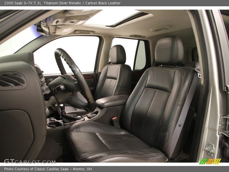 Titanium Silver Metallic / Carbon Black Leather 2006 Saab 9-7X 5.3i