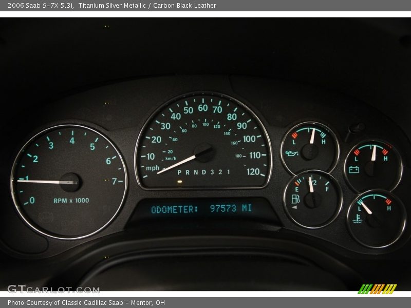 Titanium Silver Metallic / Carbon Black Leather 2006 Saab 9-7X 5.3i