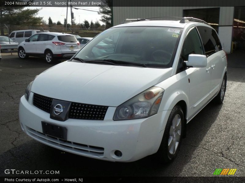 Nordic White Pearl / Beige 2004 Nissan Quest 3.5 SE