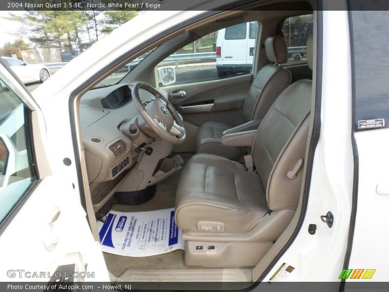 Nordic White Pearl / Beige 2004 Nissan Quest 3.5 SE
