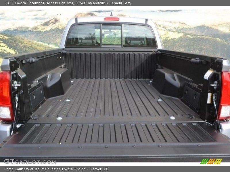 Silver Sky Metallic / Cement Gray 2017 Toyota Tacoma SR Access Cab 4x4
