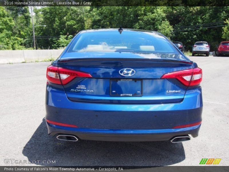 Lakeside Blue / Gray 2016 Hyundai Sonata Limited