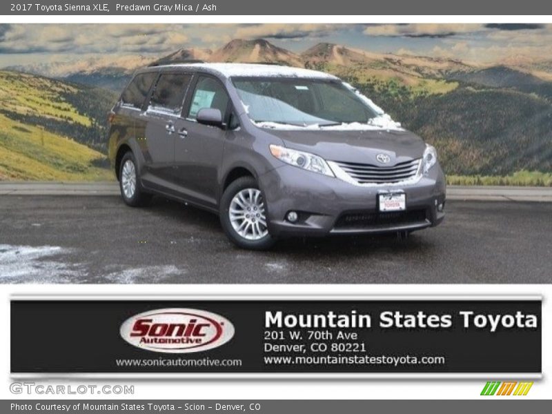 Predawn Gray Mica / Ash 2017 Toyota Sienna XLE