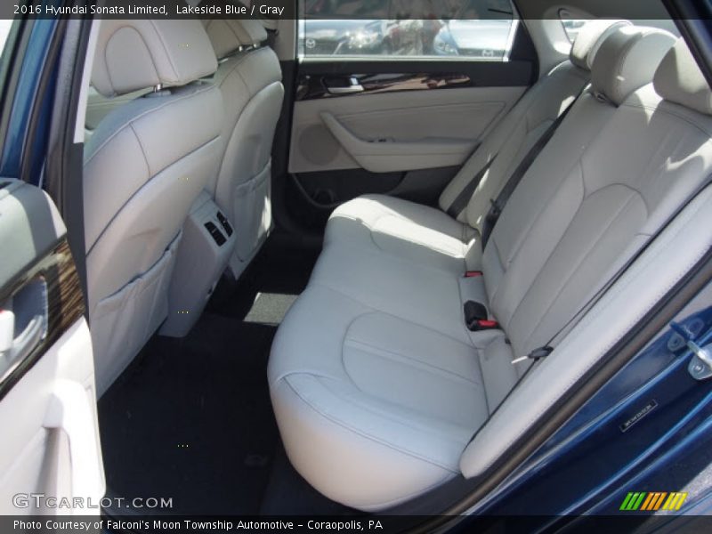 Lakeside Blue / Gray 2016 Hyundai Sonata Limited