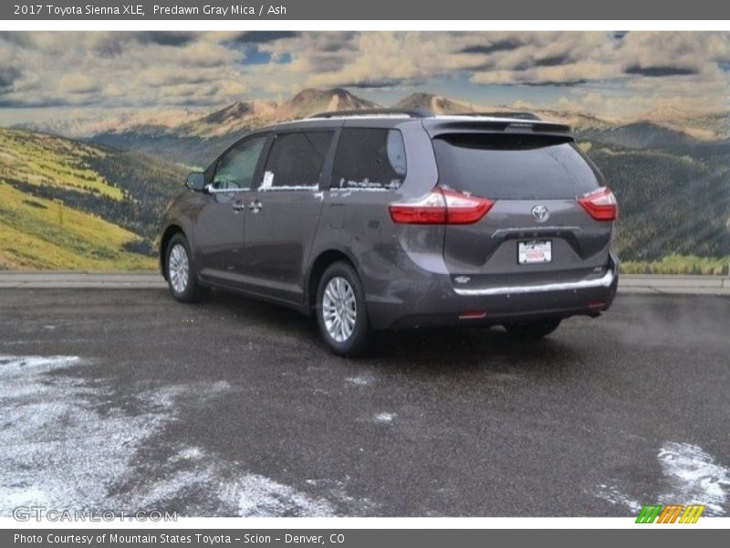 Predawn Gray Mica / Ash 2017 Toyota Sienna XLE