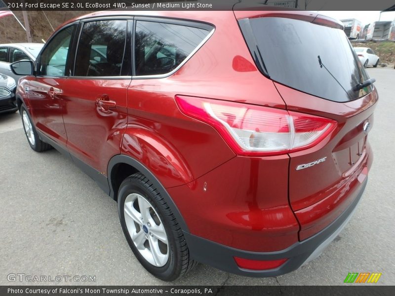 Sunset / Medium Light Stone 2014 Ford Escape SE 2.0L EcoBoost 4WD