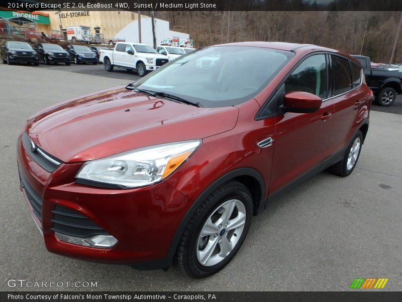 Sunset / Medium Light Stone 2014 Ford Escape SE 2.0L EcoBoost 4WD
