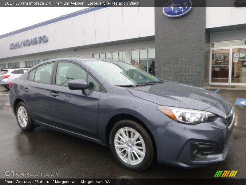 Carbide Gray Metallic / Black 2017 Subaru Impreza 2.0i Premium 4-Door