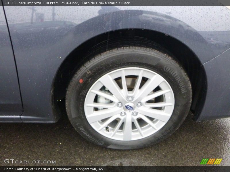 Carbide Gray Metallic / Black 2017 Subaru Impreza 2.0i Premium 4-Door