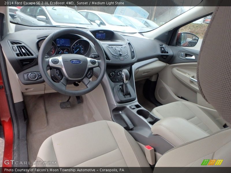 Sunset / Medium Light Stone 2014 Ford Escape SE 2.0L EcoBoost 4WD