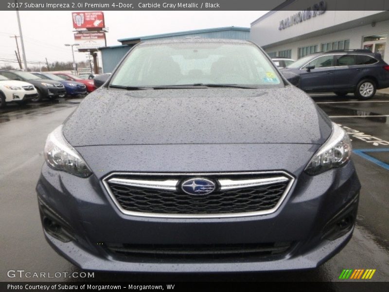Carbide Gray Metallic / Black 2017 Subaru Impreza 2.0i Premium 4-Door