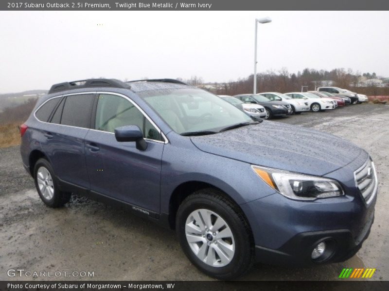 Twilight Blue Metallic / Warm Ivory 2017 Subaru Outback 2.5i Premium