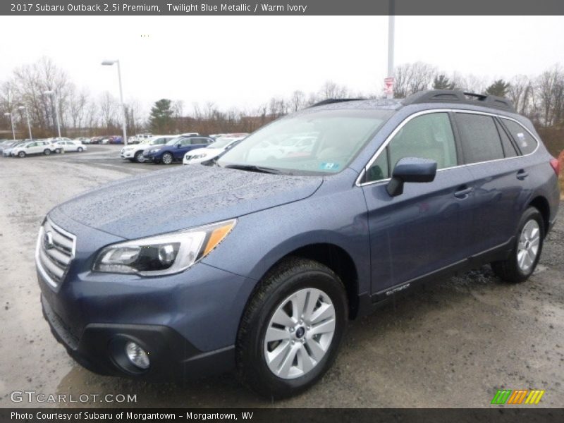 Twilight Blue Metallic / Warm Ivory 2017 Subaru Outback 2.5i Premium