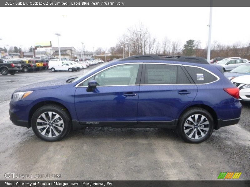 Lapis Blue Pearl / Warm Ivory 2017 Subaru Outback 2.5i Limited