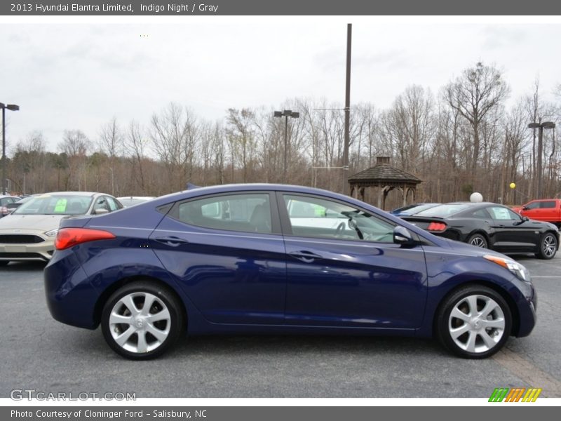 Indigo Night / Gray 2013 Hyundai Elantra Limited