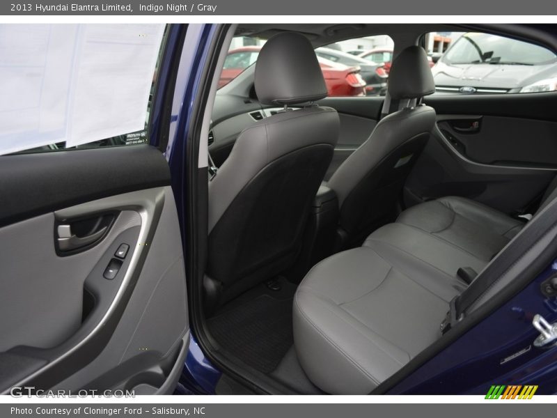 Indigo Night / Gray 2013 Hyundai Elantra Limited