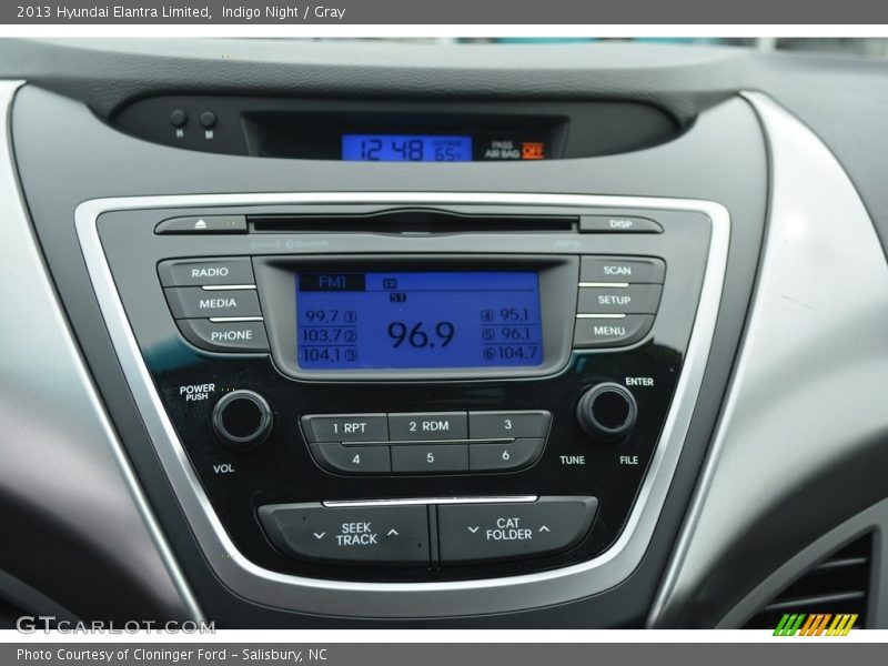 Indigo Night / Gray 2013 Hyundai Elantra Limited