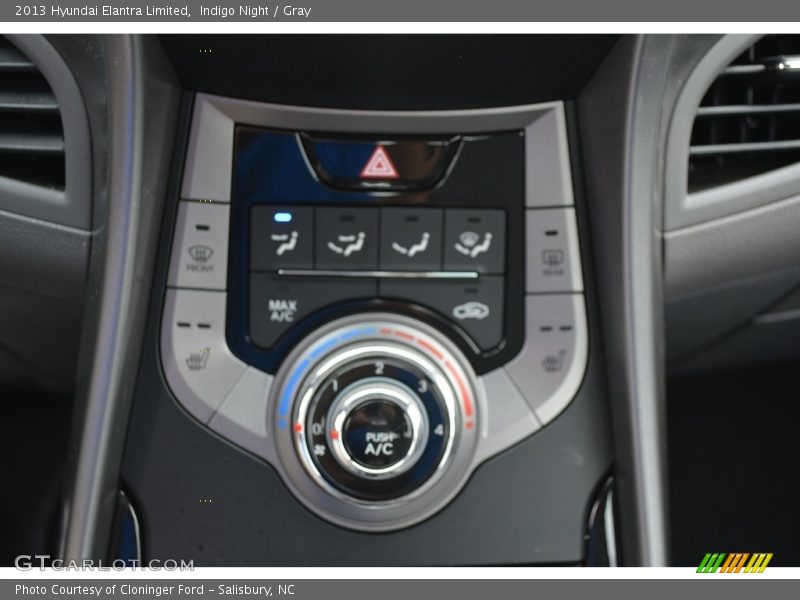Indigo Night / Gray 2013 Hyundai Elantra Limited