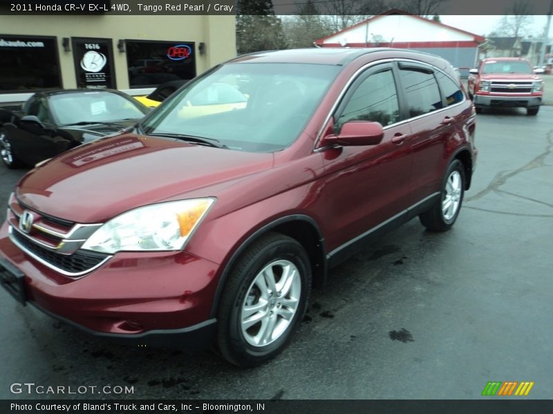 Tango Red Pearl / Gray 2011 Honda CR-V EX-L 4WD