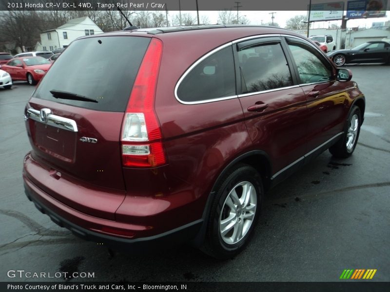 Tango Red Pearl / Gray 2011 Honda CR-V EX-L 4WD