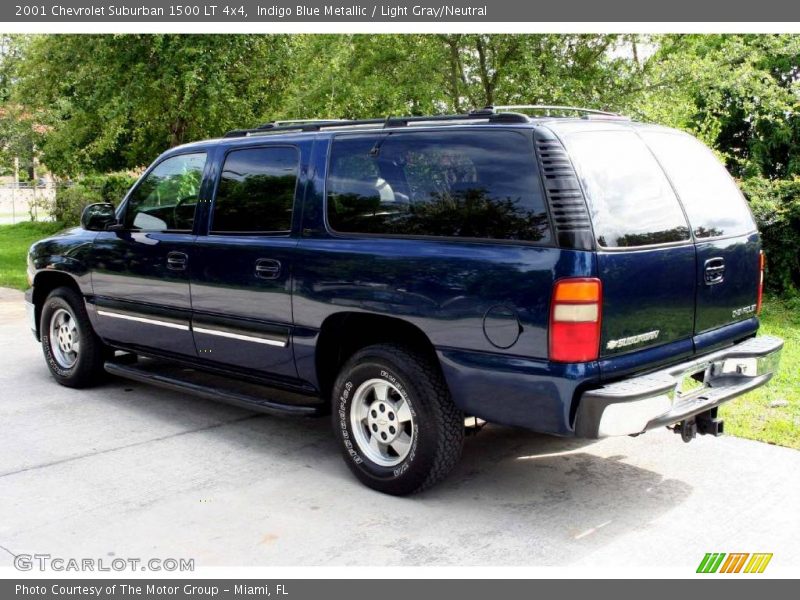 Indigo Blue Metallic / Light Gray/Neutral 2001 Chevrolet Suburban 1500 LT 4x4