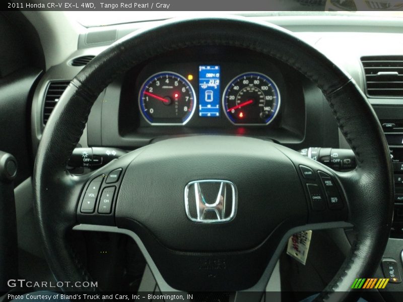 Tango Red Pearl / Gray 2011 Honda CR-V EX-L 4WD