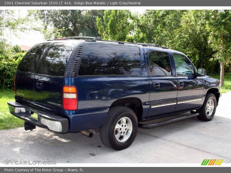 Indigo Blue Metallic / Light Gray/Neutral 2001 Chevrolet Suburban 1500 LT 4x4