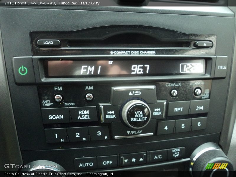 Tango Red Pearl / Gray 2011 Honda CR-V EX-L 4WD