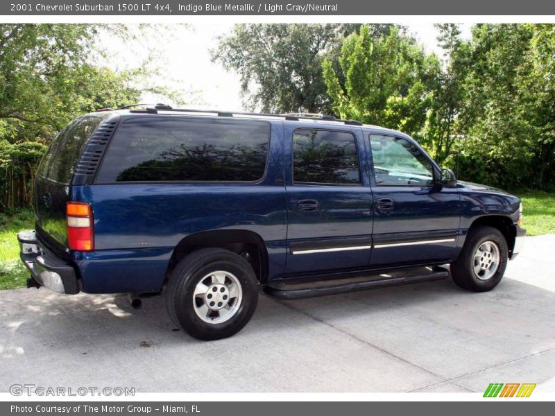 Indigo Blue Metallic / Light Gray/Neutral 2001 Chevrolet Suburban 1500 LT 4x4