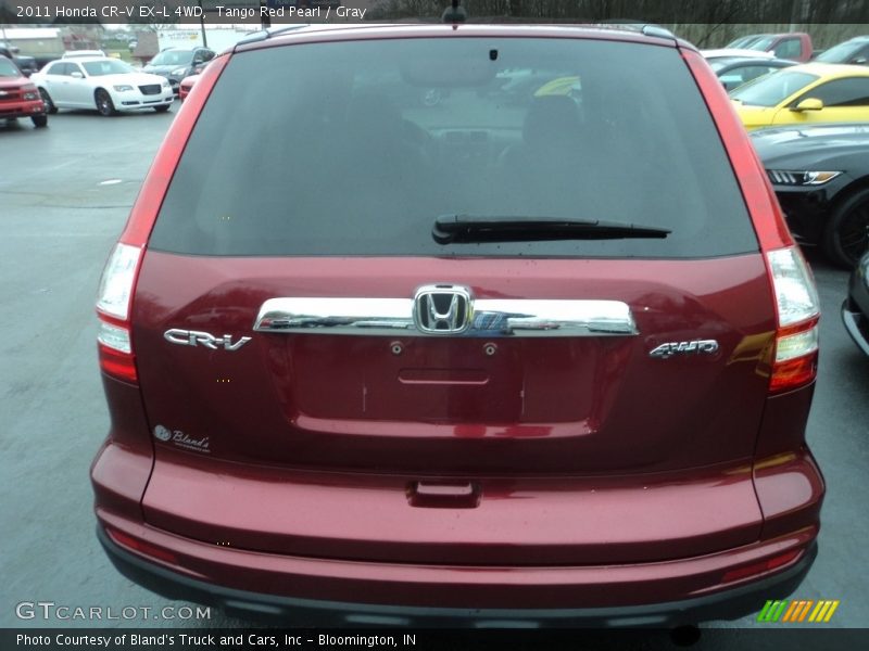 Tango Red Pearl / Gray 2011 Honda CR-V EX-L 4WD