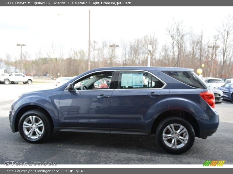 Atlantis Blue Metallic / Light Titanium/Jet Black 2014 Chevrolet Equinox LS