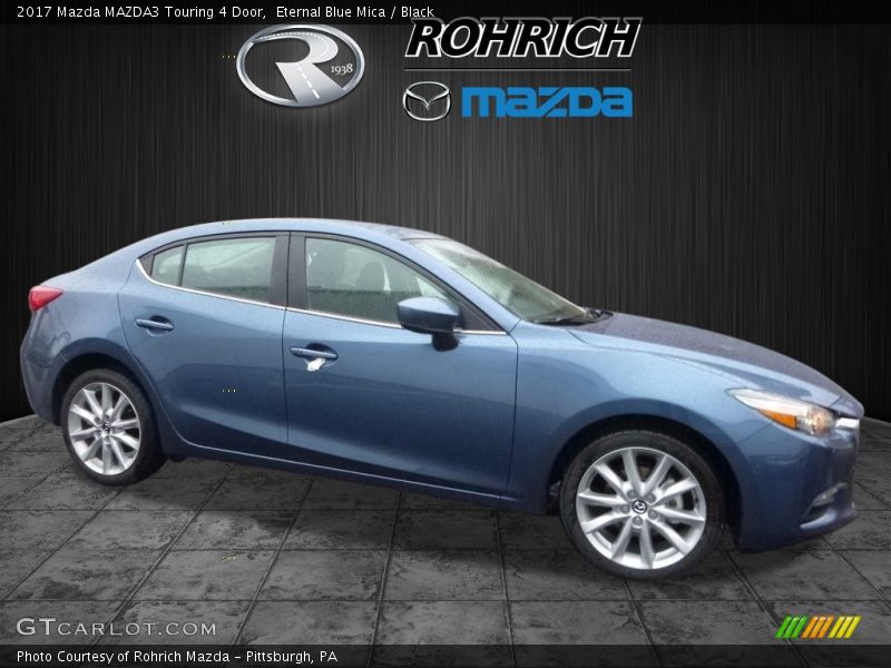 Eternal Blue Mica / Black 2017 Mazda MAZDA3 Touring 4 Door