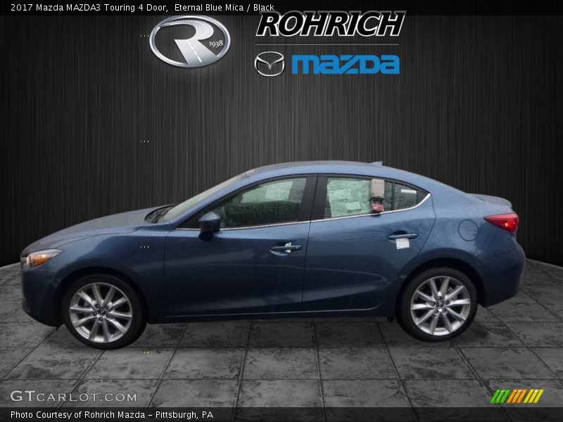 Eternal Blue Mica / Black 2017 Mazda MAZDA3 Touring 4 Door