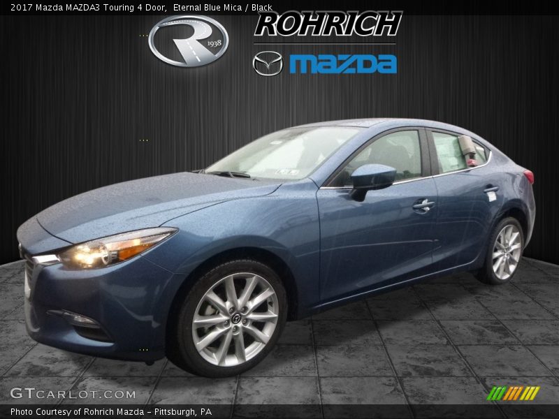 Eternal Blue Mica / Black 2017 Mazda MAZDA3 Touring 4 Door
