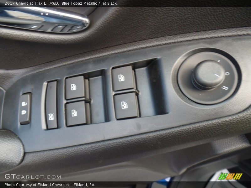 Blue Topaz Metallic / Jet Black 2017 Chevrolet Trax LT AWD
