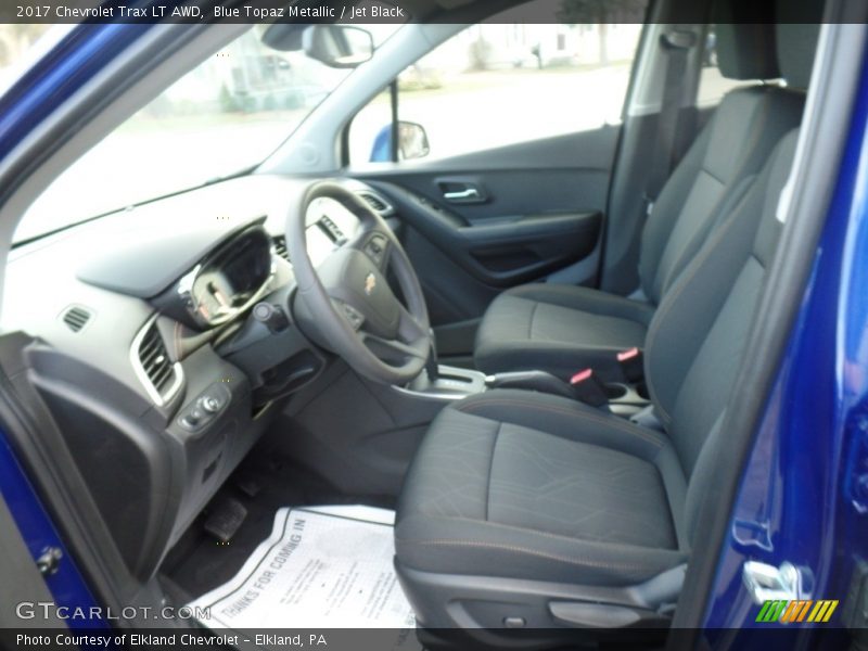 Blue Topaz Metallic / Jet Black 2017 Chevrolet Trax LT AWD
