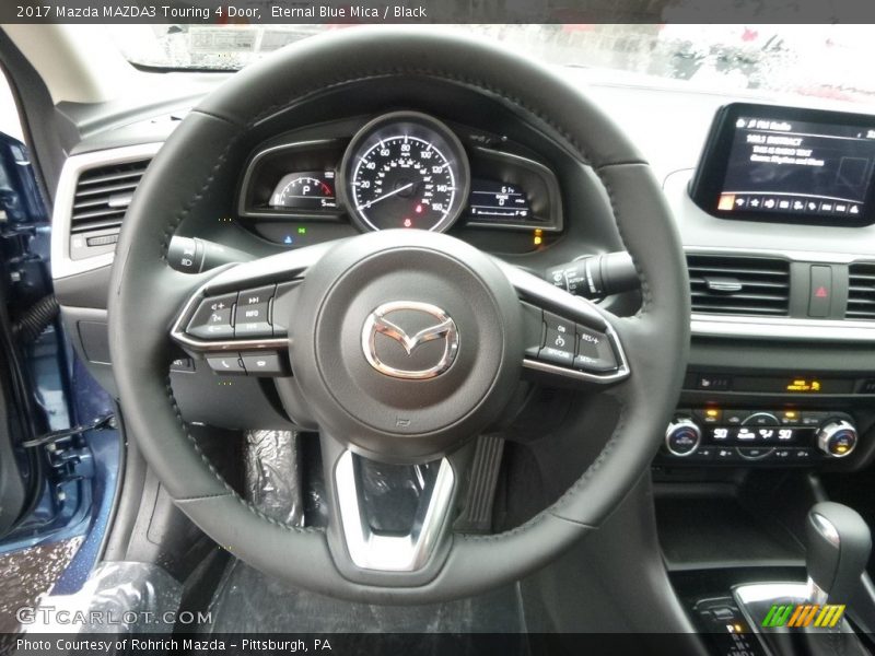 Eternal Blue Mica / Black 2017 Mazda MAZDA3 Touring 4 Door