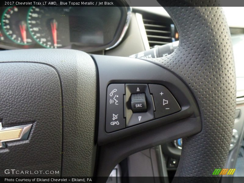 Blue Topaz Metallic / Jet Black 2017 Chevrolet Trax LT AWD