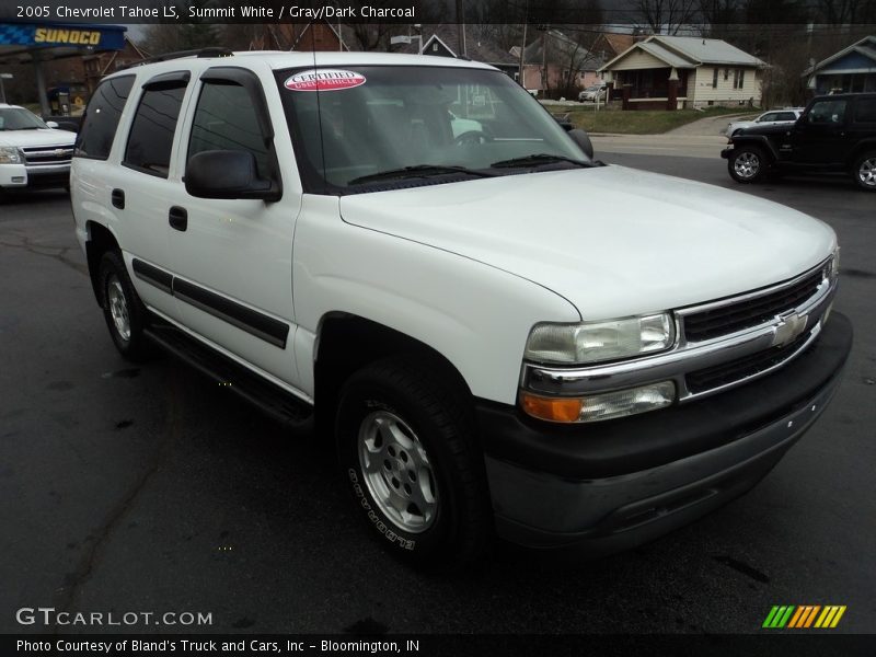 Summit White / Gray/Dark Charcoal 2005 Chevrolet Tahoe LS