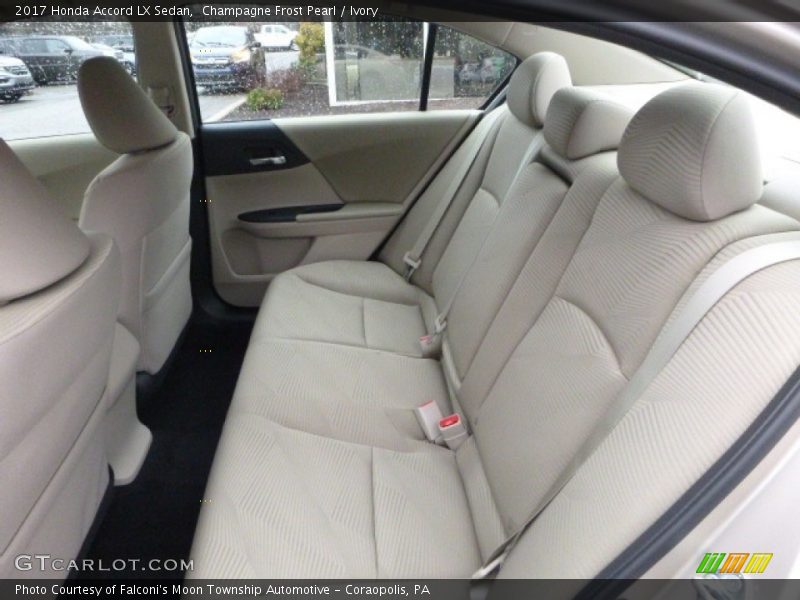Rear Seat of 2017 Accord LX Sedan