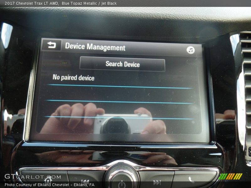 Blue Topaz Metallic / Jet Black 2017 Chevrolet Trax LT AWD