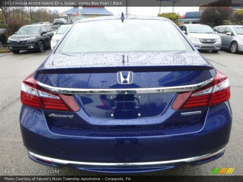 Vortex Blue Pearl / Black 2017 Honda Accord Hybrid EX-L Sedan