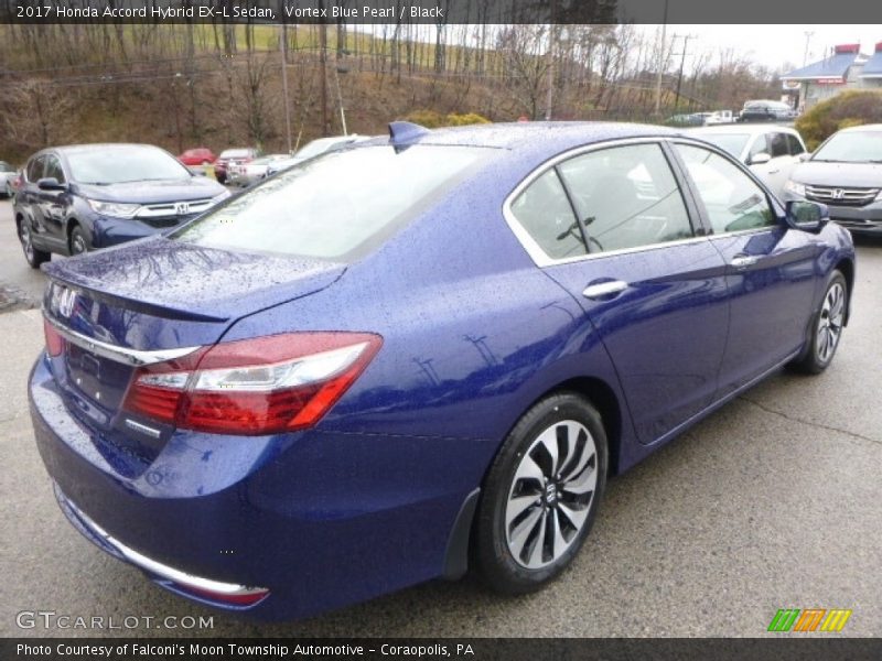 Vortex Blue Pearl / Black 2017 Honda Accord Hybrid EX-L Sedan