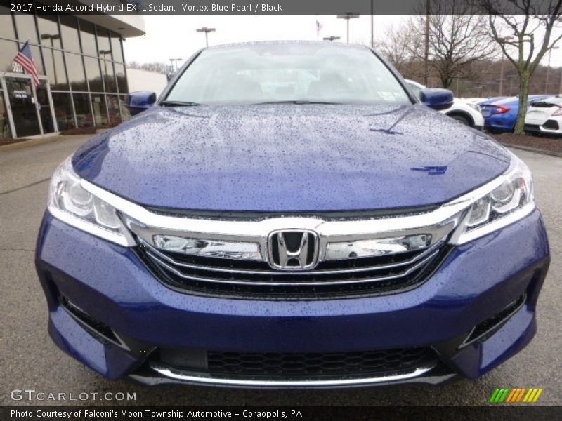 Vortex Blue Pearl / Black 2017 Honda Accord Hybrid EX-L Sedan