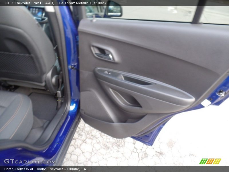 Blue Topaz Metallic / Jet Black 2017 Chevrolet Trax LT AWD